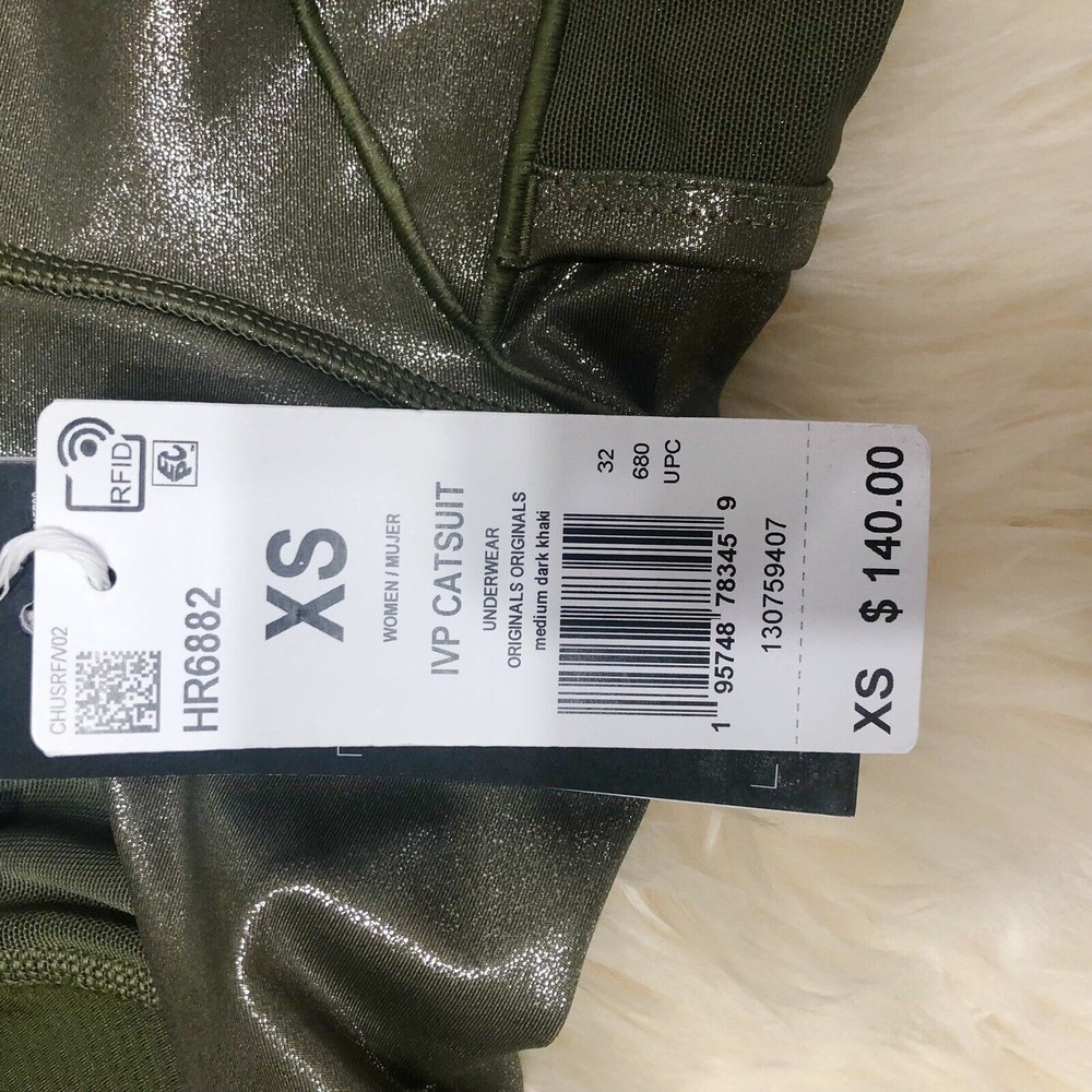 NWT Adidas x Ivy Park V-Neck Catsuit Khaki Beyonce HR6882 - Picture 12 of 12